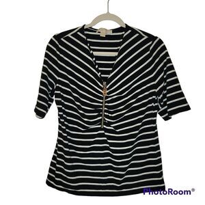Michae Michael l Kors large black and white blouse
